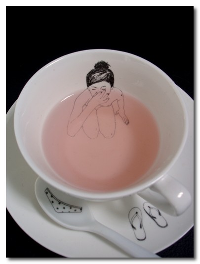 Current Crush~ Esther Horchner’s Naked Ladies Teacups & Teapots