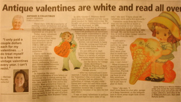 my vintage valentines & “book of love” brownies