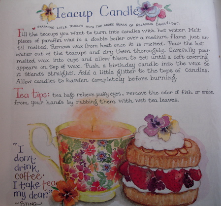 teacup candle