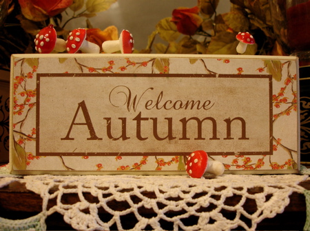autumn decorating