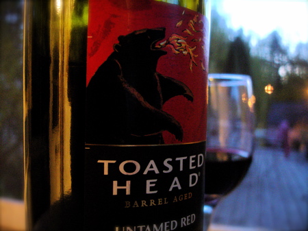 wine tasting notes ~ toasted head untamed red
