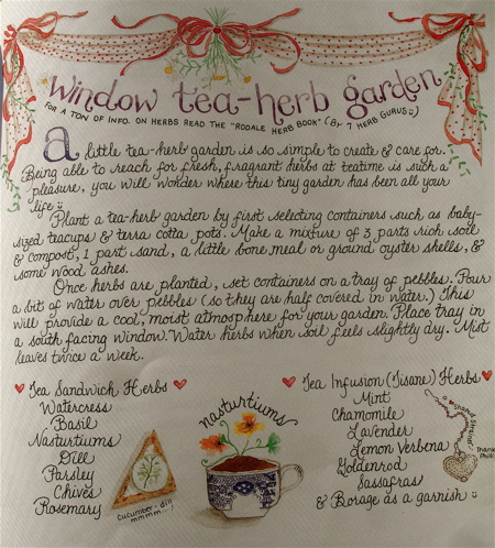 a little tea-herb garden
