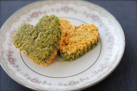 spinach & carrot ramekins with bechamel