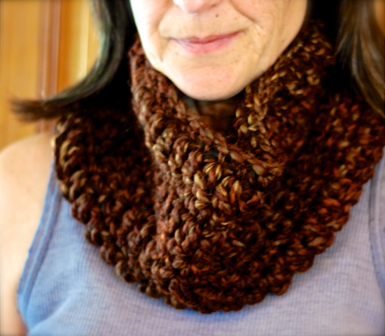 crocheted sequoia cowl