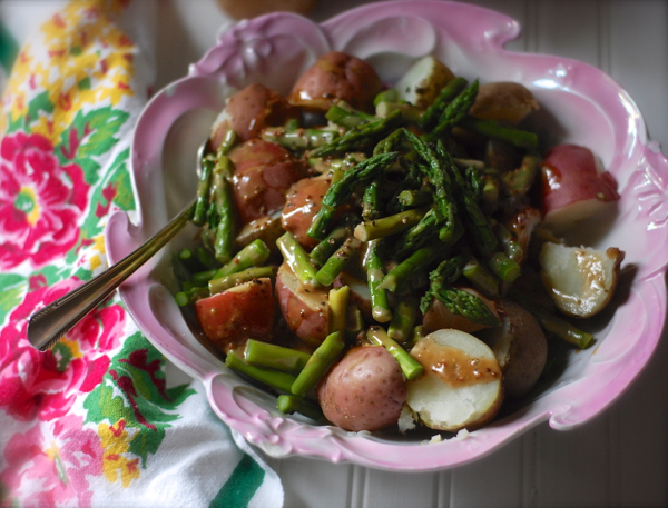 provence potato salad with grainy mustard dressing